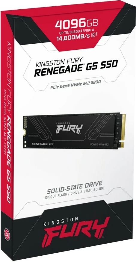 Notranji SSD Kingston FURY Renegade G5, 4TB, M.2 2280, PCIe 5.0 NVMe