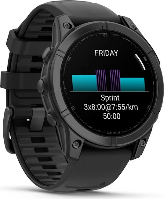 Pametna ura Garmin Fenix E, 16 GB, AMOLED, GPS, črna