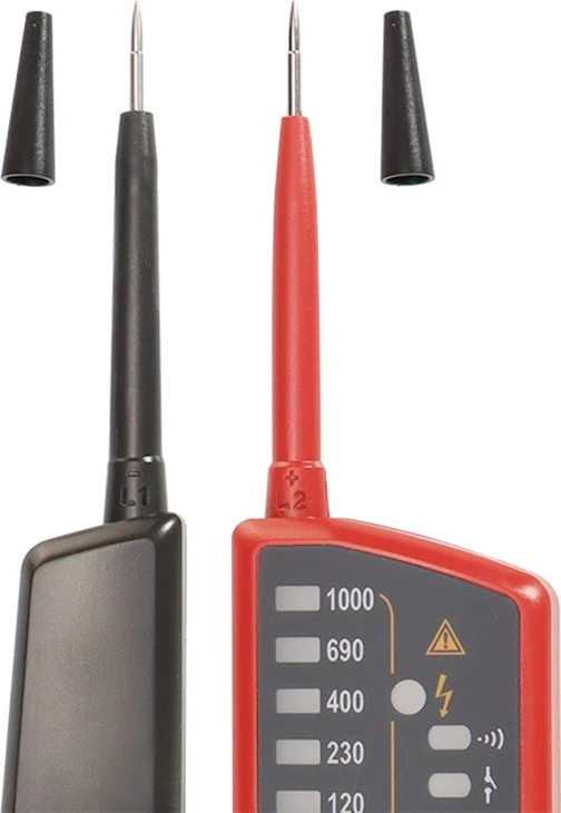 Tester napetosti in kontinuitete UNI-T UT18E, 6–1000 V AC/DC, LCD + LED, test RCD, IP65