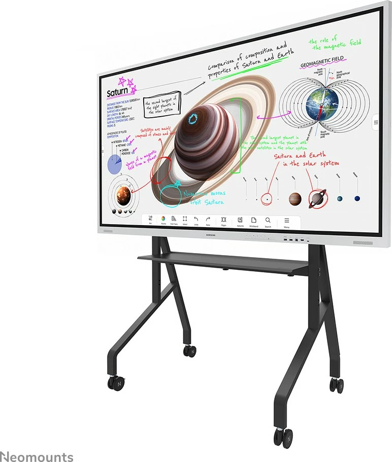 Multimedijski voziček za zaslone do 86", Neomounts FL50-525BL1, Newstar, črn