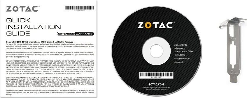 Grafična kartica Zotac ZT-P10300A-10L, NVIDIA GeForce GT 1030, 2 GB GDDR5, črna