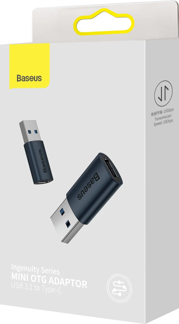 Adapter USB 3.1 OTG, USB-A na USB Type-C, Baseus Ingenuity Series, moder