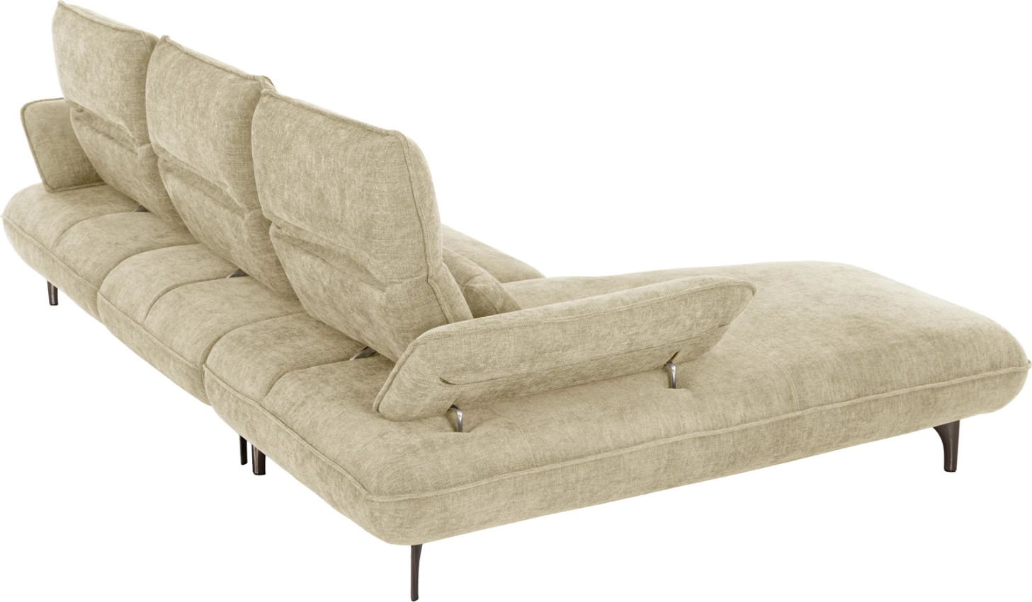 Kotna (leva) raztegljiva sedežna garnitura CONVERT FH3268.01L v ecru tkanini 283x188x100Hcm