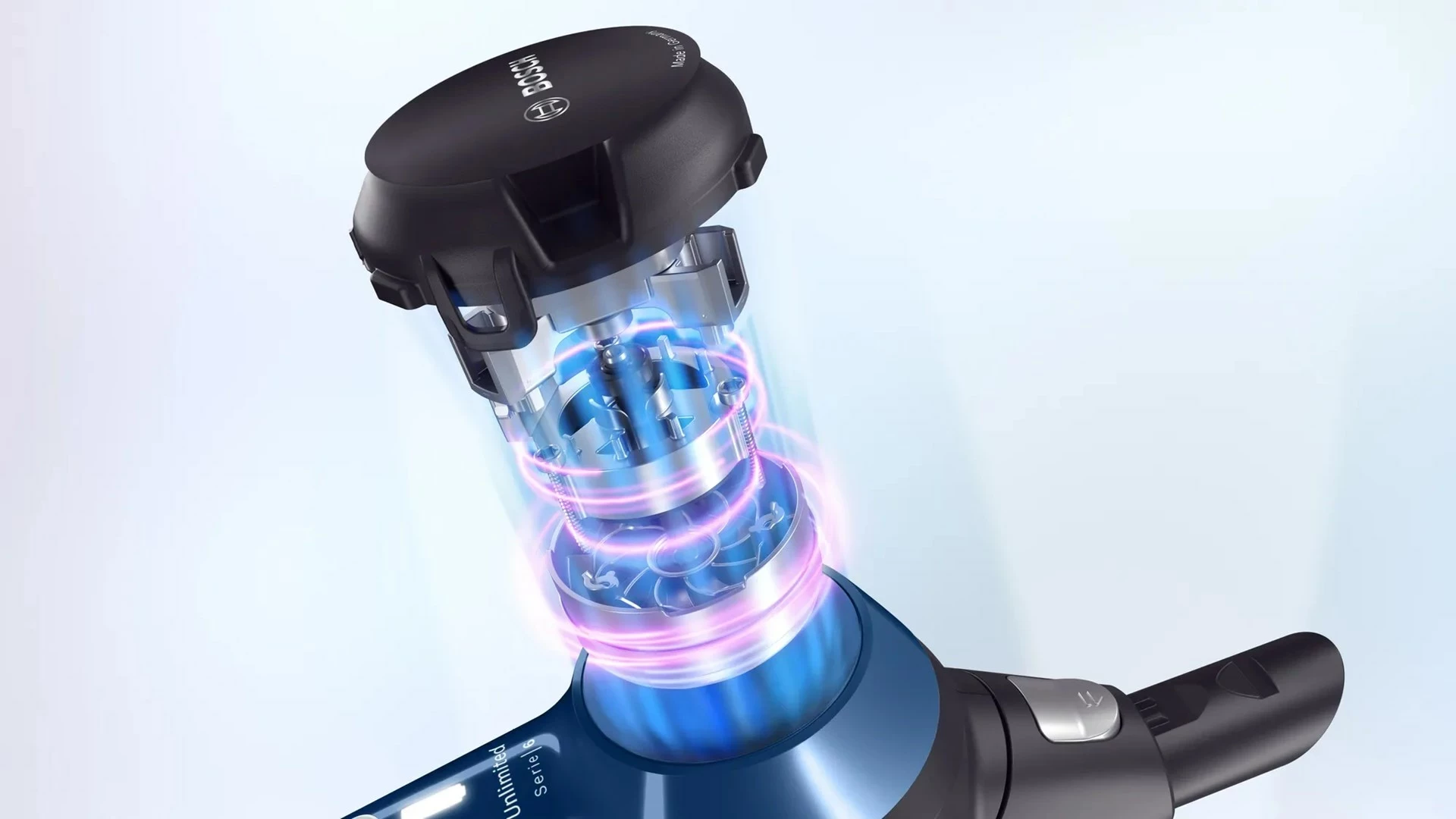 Brezžični sesalnik Bosch Serie 6 BCS611P4A, 0,3 L, črn