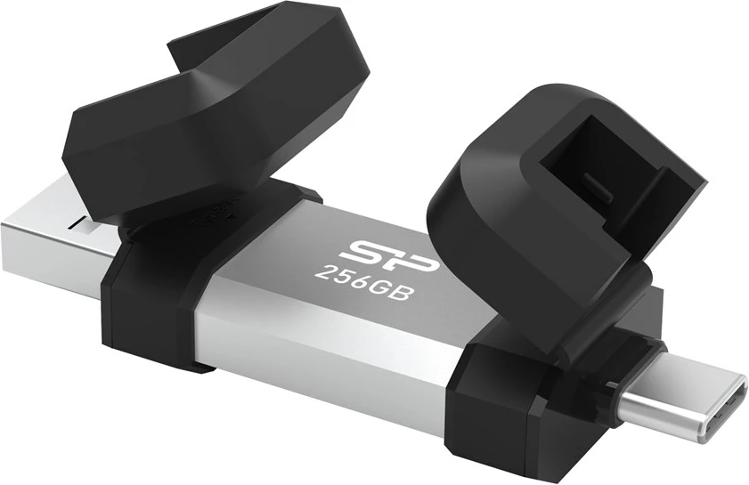USB ključek 256 GB, USB 3.2 Gen 1, Type-A/Type-C, črn/srebrn Silicon Power SP256GBUC3C51V1S