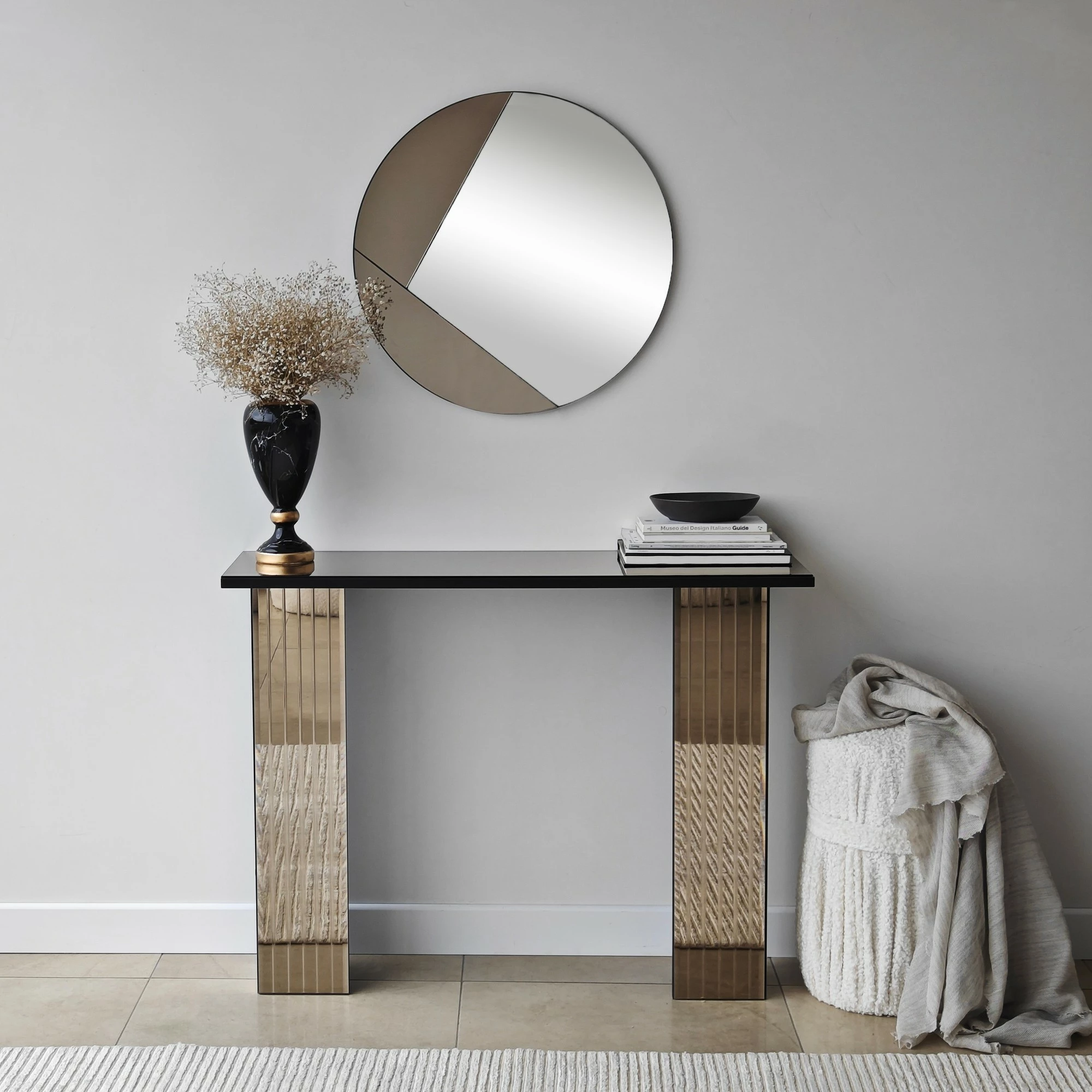 Dekorativno ogledalo bronz Skye Decor Cicero, 60x60 cm