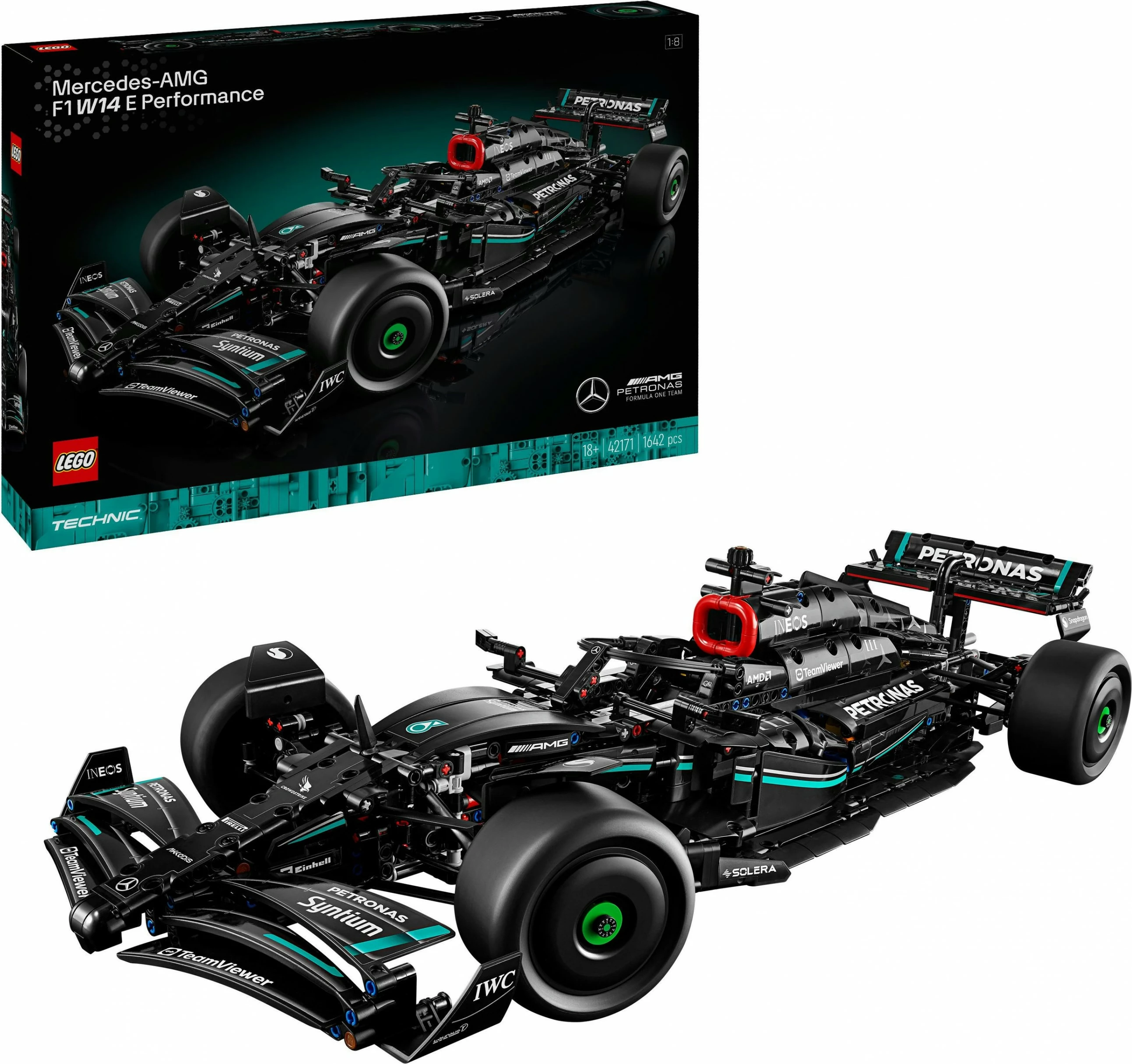 Set za sestavljanje Mercedes-AMG F1 W14 E Performance, 1.642 kosov