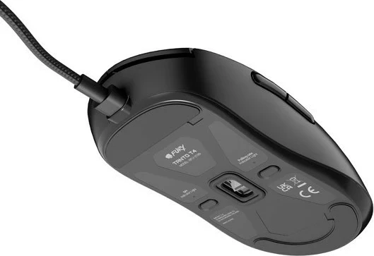 Ergonomski miška Fury Tanto T4, RGB, črna