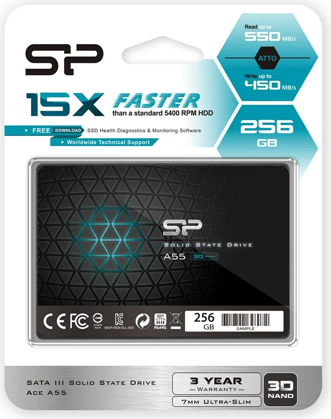 SSD disk Silicon Power Ace A55, 256 GB, 2,5"