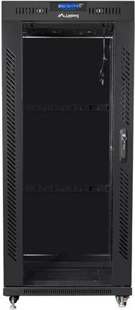 RACK ohišje Lanberg FF01-6627-12BL, 27U, 600x600 mm, črno