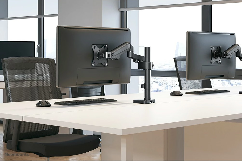 Zložljiv nosilec za monitor Neomounts DS70-750BL1, gas spring, 17–27 palcev, nosilnost 7 kg, črn
