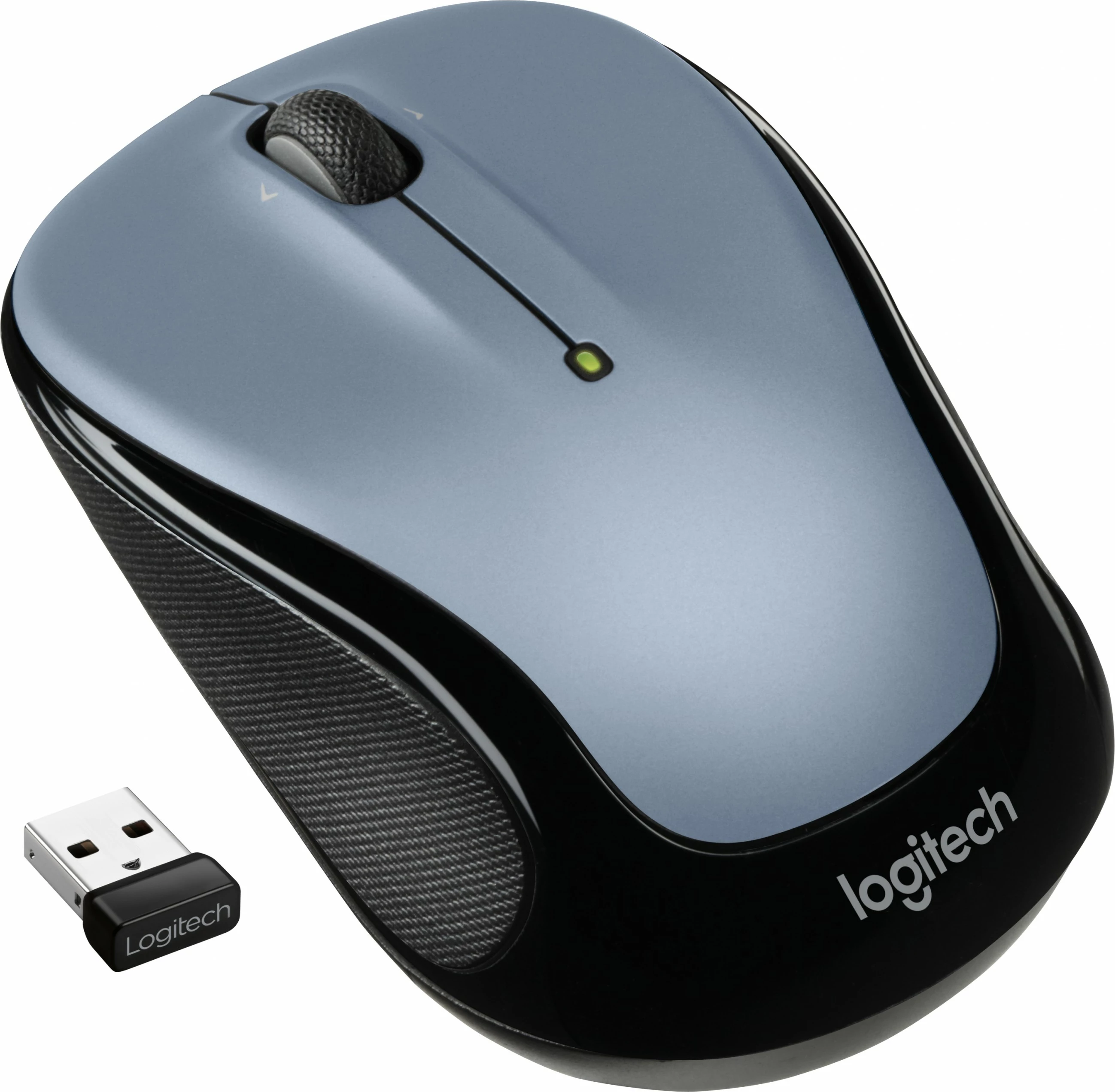 Optični ambidekstralni miš, RF brezžična, 1000 DPI, črna/siva Logitech M325s