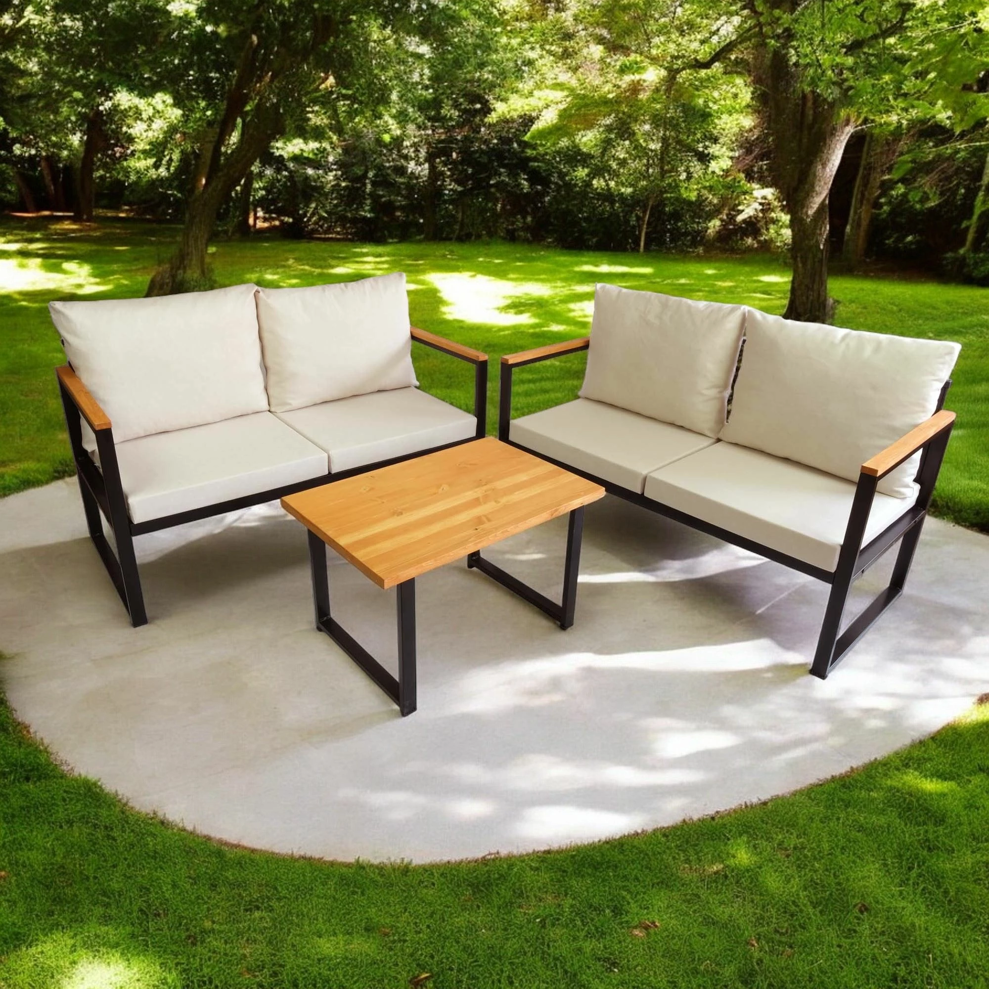 Vrtni lounge set Skye Decor, bež, CPT5550-130
