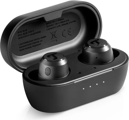 Pravi brezžične slušalke Teufel REAL BLUE TWS 3, Bluetooth, night black