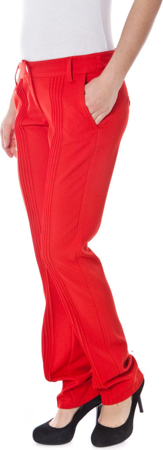Hlače za ženske DENNY ROSE, rdeče