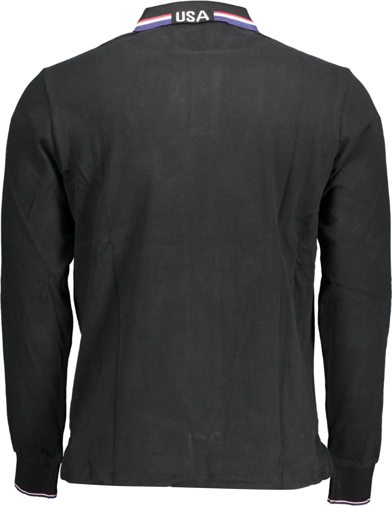 Polo majica z dolgimi rokavi U.S. POLO, črna