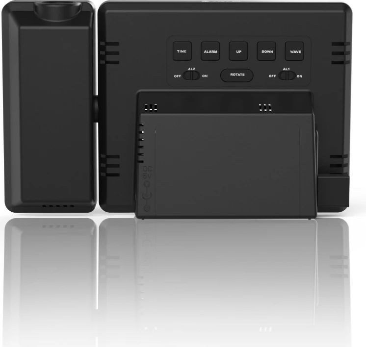 Digitalna budilka s projektorjem Hama Plus Charge, črna