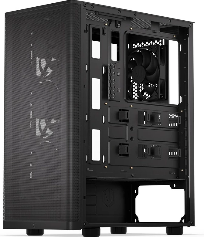 Računalniško ohišje Ventum 200 Air Endorfy, Midi Tower, ATX, kaljeno steklo, črno