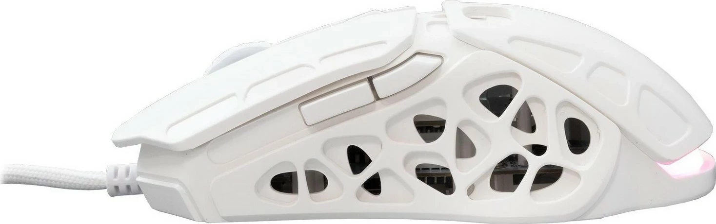Gaming miška White Shark Ector GM-5016, 12400 DPI, RGB, bela