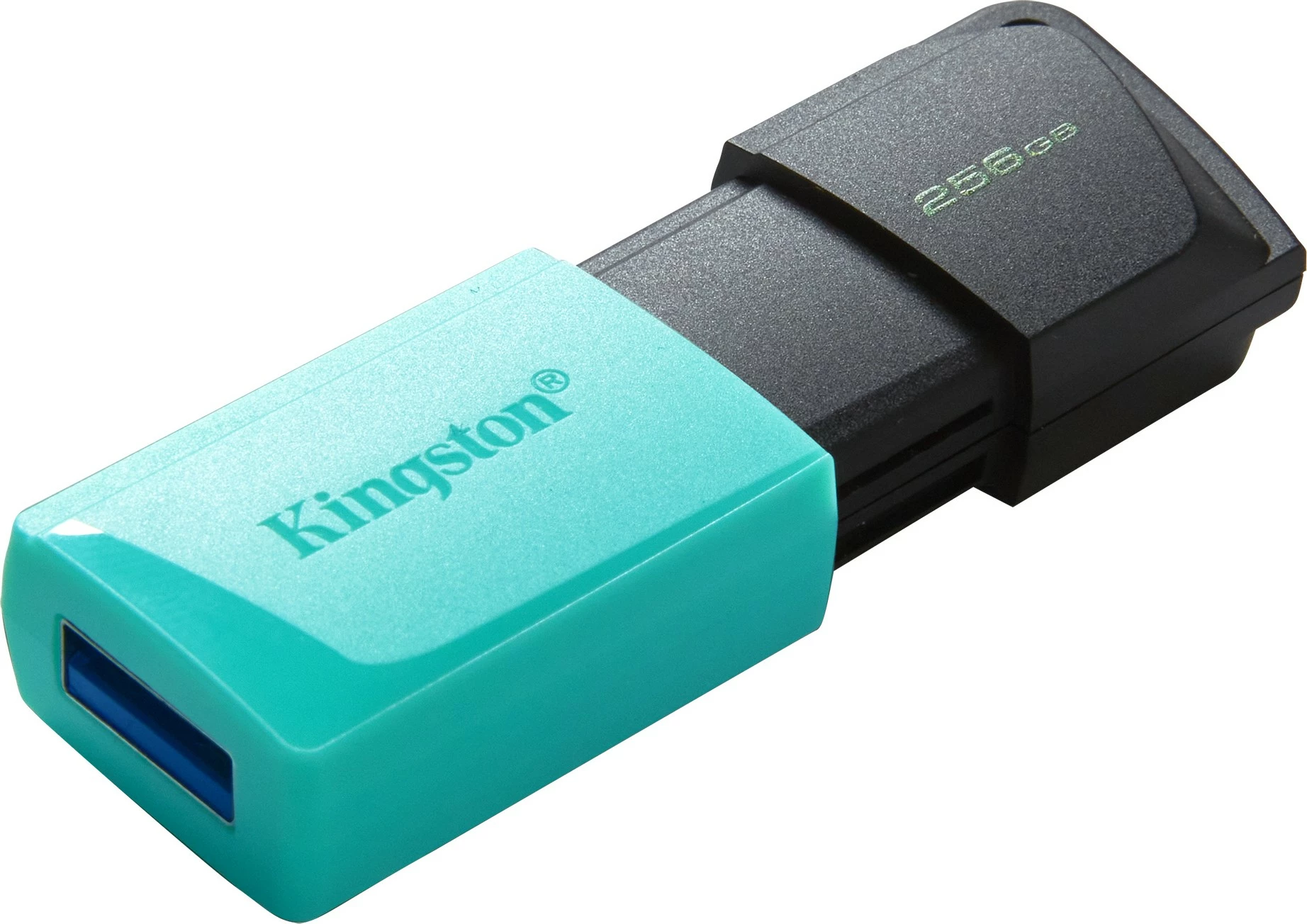 USB-pomnilnik 256GB, Kingston DataTraveler Exodia M, USB 3.2, črno/tirkizen