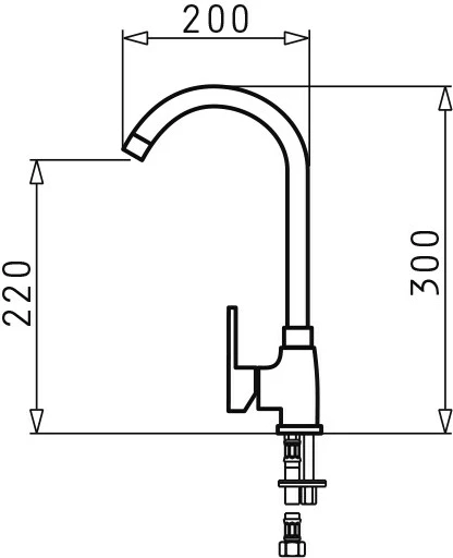 Kuhinjski pipa BELLO DUO, PYRAMIS, barva granitnega peska