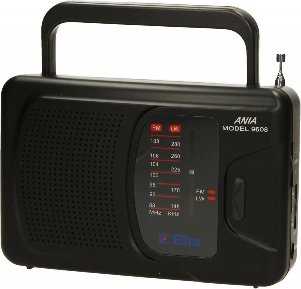 Prenosni radio ANIA 3 Eltra, mono, FM/LW, črn