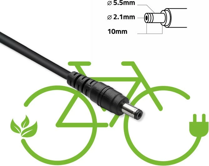 Polnilec za električno kolo Qoltec 50332, 42V 2A, črn
