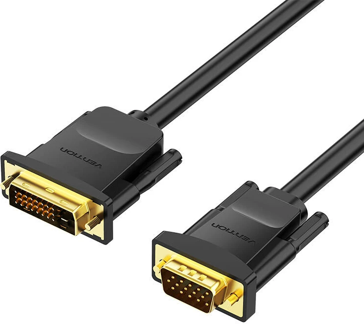 Kabel DVI (24+1) v VGA Vention EABBG, 1,5 m, 1080p, črn
