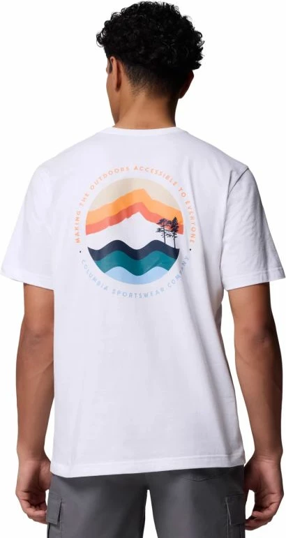 Majica Columbia za moške, bela