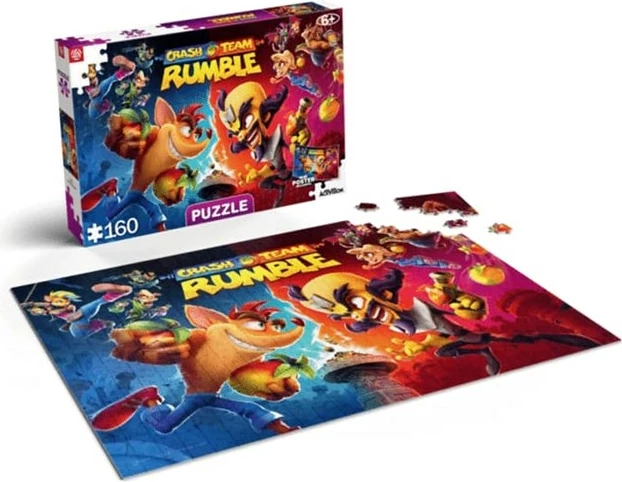 Puzzle za otroke Crash Team Rumble, 160 delov, večbarvno (Cenega Publishing)
