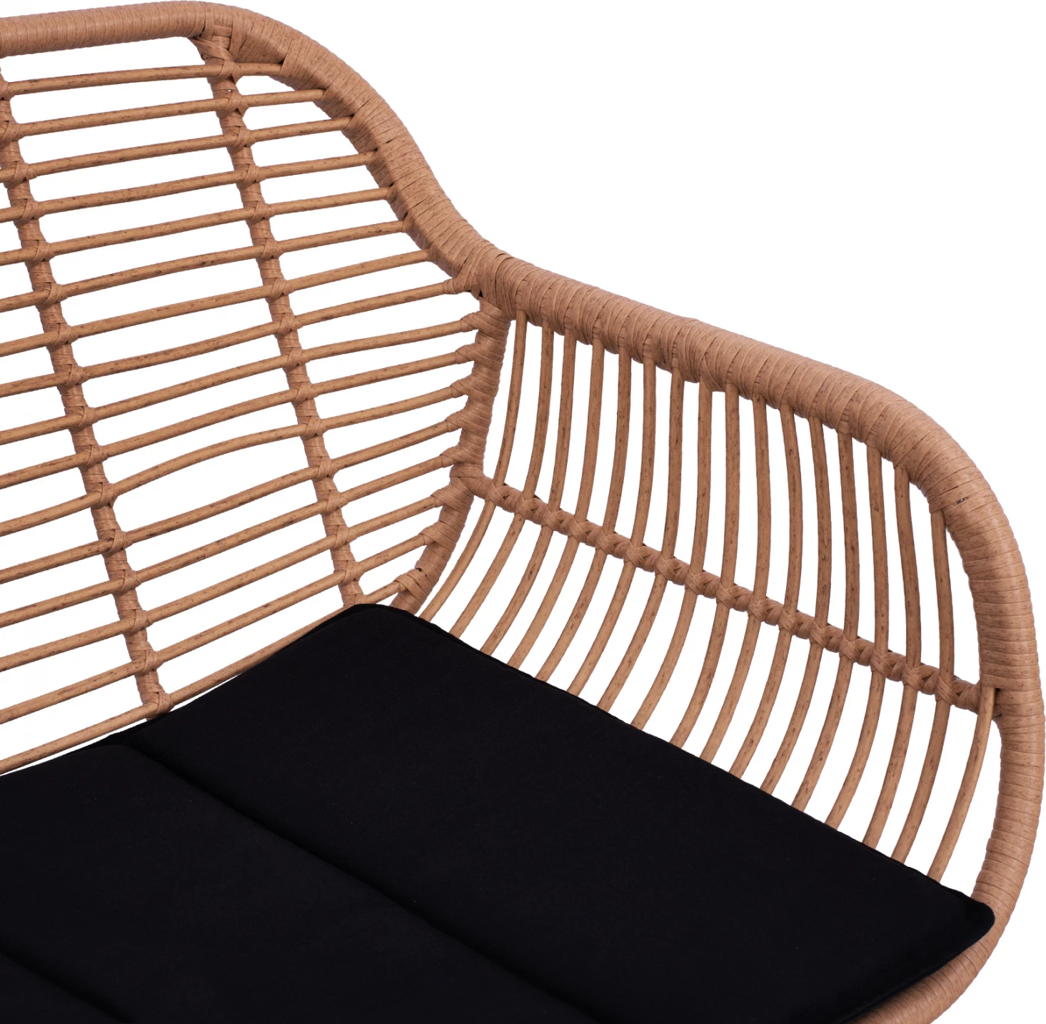 Kovinski set za zunanje prostore 4 kosi Allegra FH5460 Pletivo v bež barvi