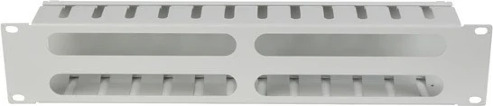 Organizator kablov Lanberg 19'' 2U s pokrovom tip A, siv