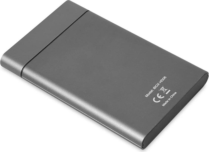 Ohišje za HDD iBox HD-06, 2,5-palčno, siva