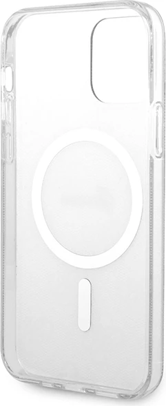 Komplet ovitek za telefon in brezžični polnilec MagSafe za iPhone 12/12 Pro, Guess GUBPP12MH4EACSK, črn
