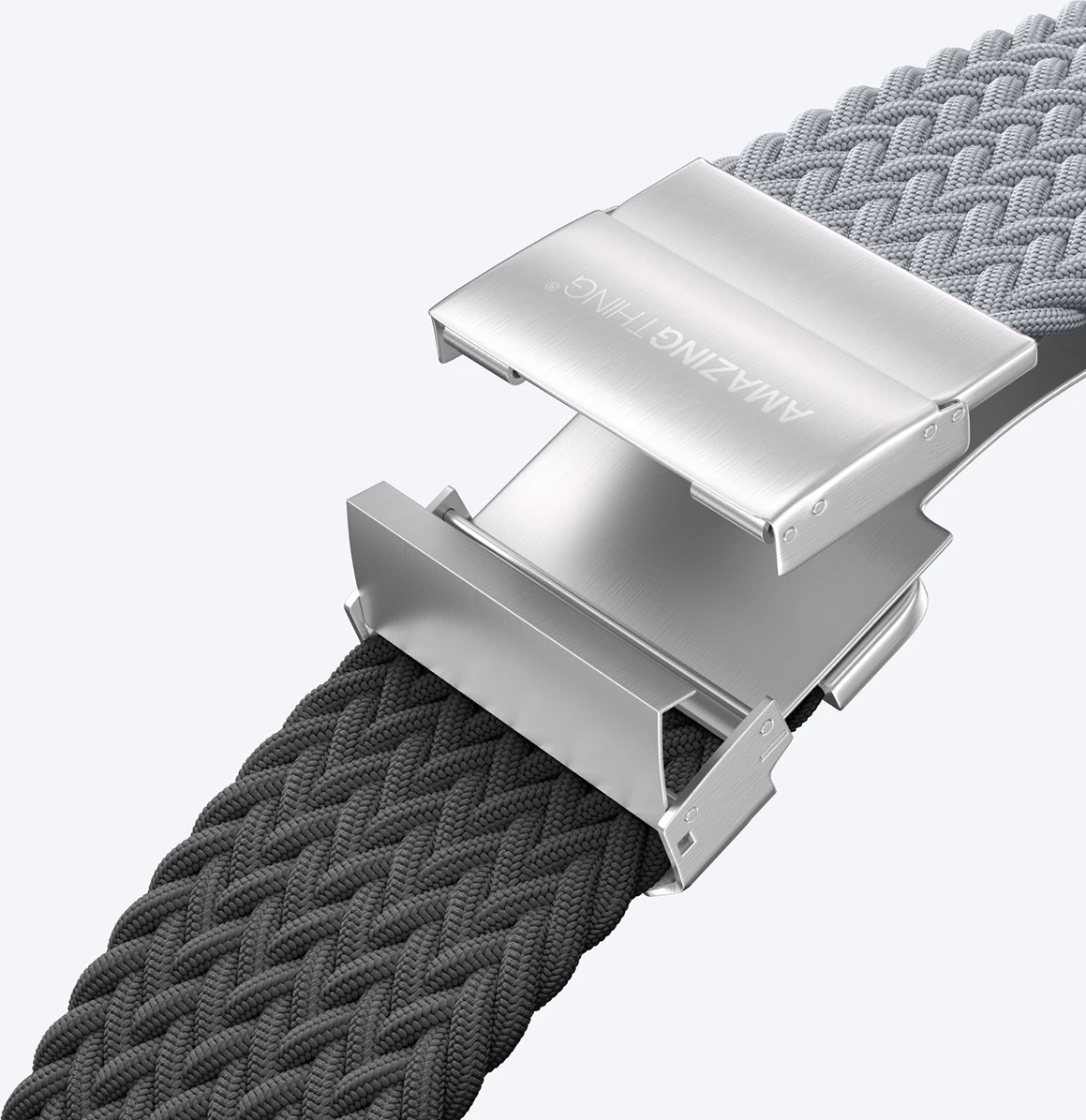 Set dveh paščkov Blend Band za Apple Watch 45/46/49 mm, AmazingThing, siv-črn/siv