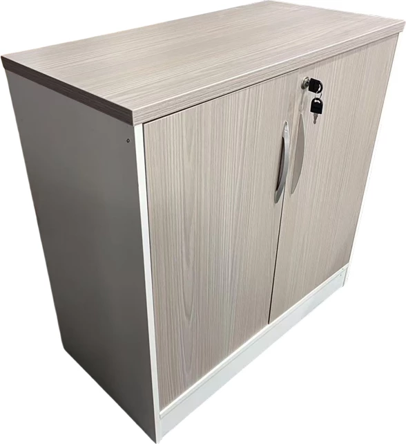 Omara za pisarno Armadi, sivo-bela, 80x40x80 cm