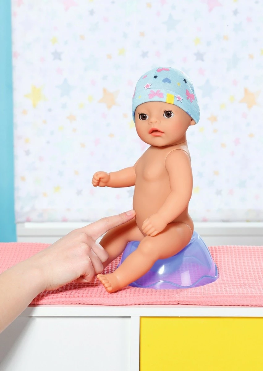 Punčka Baby Born fantek 36 cm z dodatki, Zapf, modra