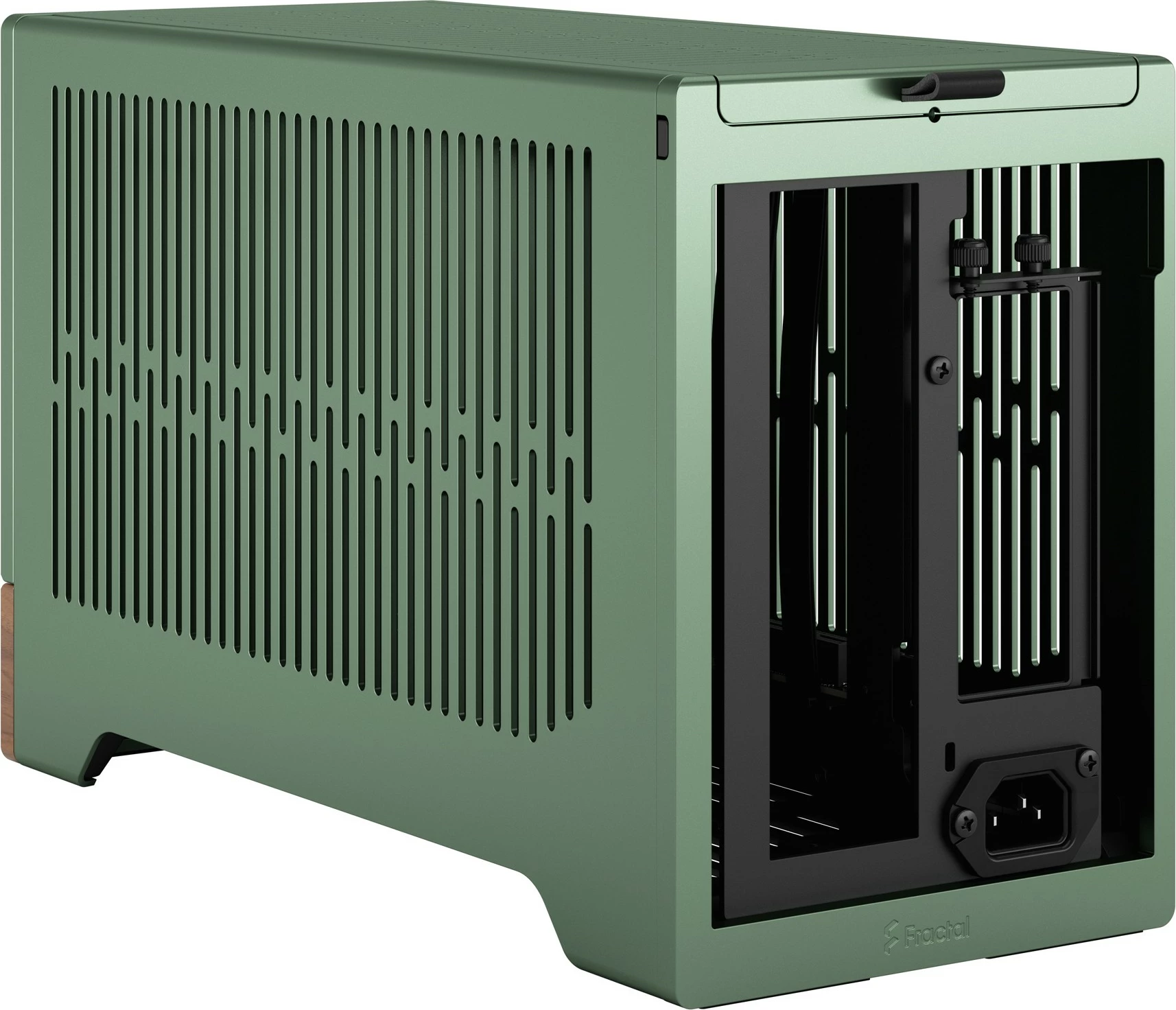Računalniško ohišje Terra Mini-ITX, alumin, oreh, zelen, Fractal Design