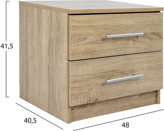 Nočna omarica iz melamina FH2220.02 sonama 48x40.5x41.5