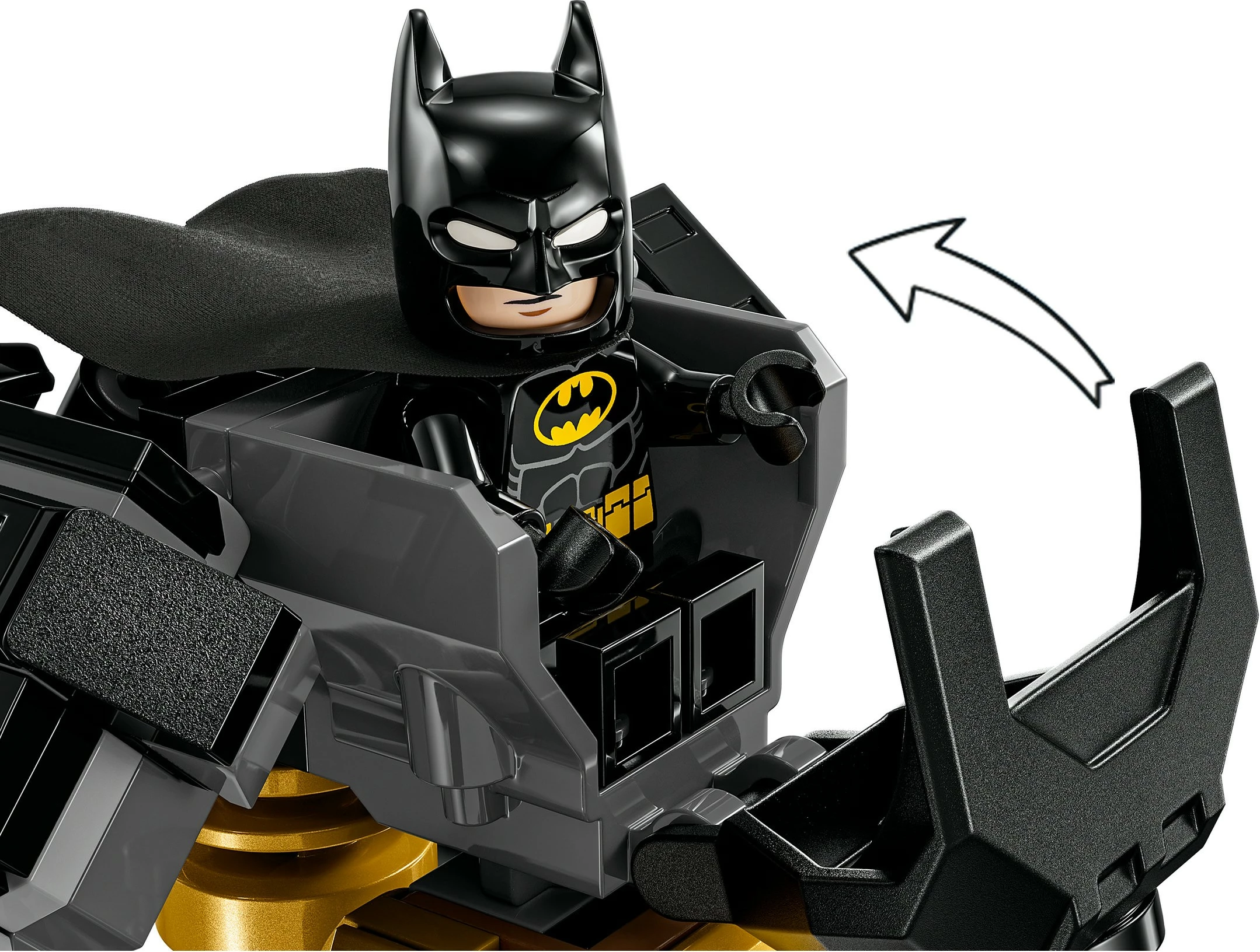 Mech Batman iz kompleta LEGO DC Super Heroes 76270, večbarven
