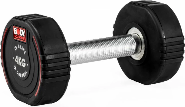 Dumbbell iz TPU za moške in ženske, Body Sculpture, črn