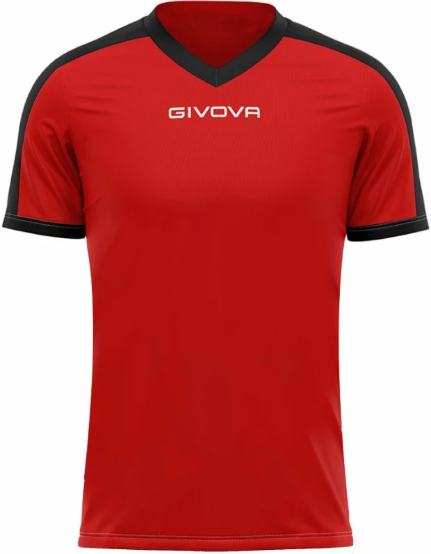 Majica za moške Givova, črna in rdeča