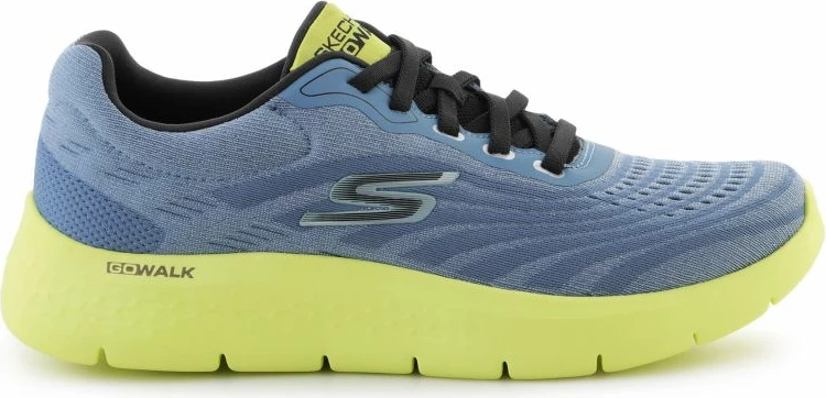 Tekstilne športne superge za moške Skechers, modro-zelene