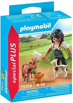 Igralni set z deklico in kozami Playmobil Special Plus 71759, 6 kosov