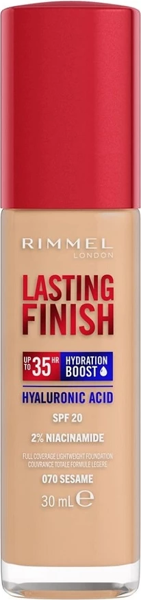 Fondacija za ženske, Rimmel Lasting Finish 35H 070 Sesame, 30 ml