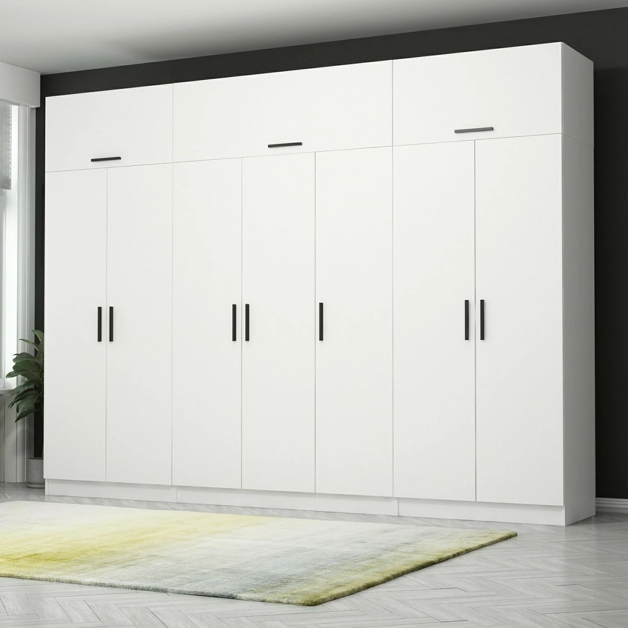 Omara za oblačila Skye Decor, bela, 3933