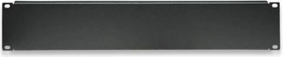 Pokrovni panel 2U za omaro, 19-palčni, kovinski, črn — Techly 302013
