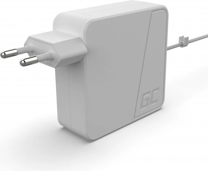 Adapter 60W za Apple MacBook, Magsafe, Green Cell AD03, bela