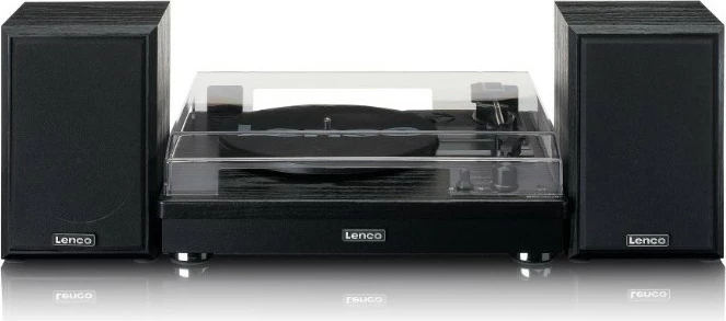 Gramofon z Bluetooth in 2 zvočnikoma Lenco LS-101BK, črn