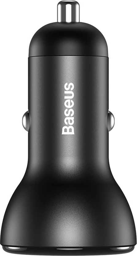 Avtopolnilec z zaslonom Baseus CCBX-0G, 2x USB, 24W, siv